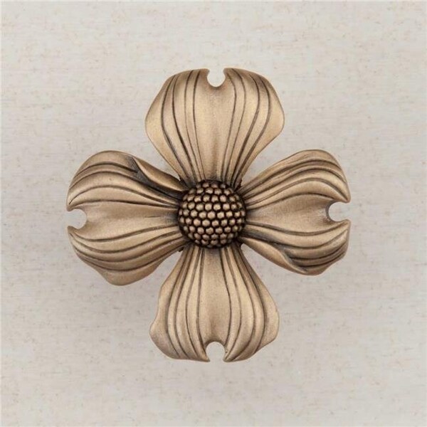 Acorn Mfg DQ6GP Artisan Collection Dogwood Knob, Museum Gold DQ6GP - main